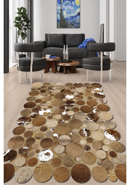 Dijital Baskılı Kaymaz Taban Yıkanabilir Lazer Kesim Salon Halısı ve Yolluk NH-LZR-HT-1230