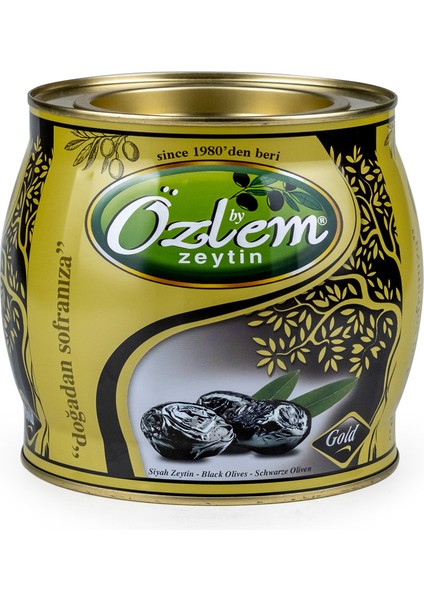 Gold 2 Kg Teneke Siyah Zeytin (231-260 klb)