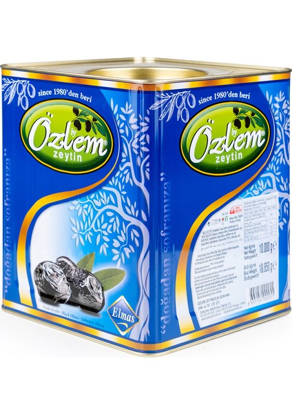 Elmas 10 kg Teneke Siyah Zeytin (291-320 klb)