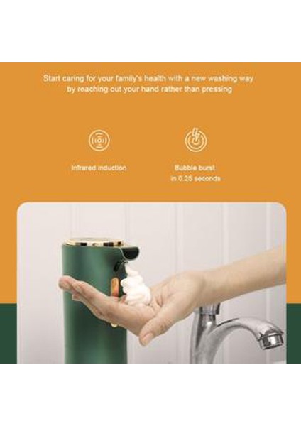 2021 Yeni Otomatik Sabunluk Sensörü Akıllı Köpük Sabunluk Dakikasız El Dezenfektanı Makinesi Banyo Seti Sıvı Sabunluk Dispenseri Yeşil (Yurt Dışından) indirimleri