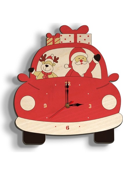 Yaratıcı Duvar Saati Kırmızı (Yurt Dışından)