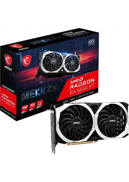 VGA RADEON RX 6650 XT MECH 2X 8G OC RX6650XT 8GB GDDR6 128B PCIE 4.0 X8 (3XDP 1XHDMI)