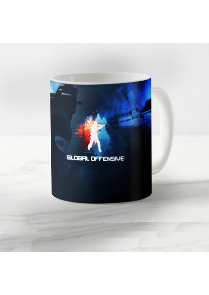 Cs Go Model 31 Desenli Kupa Bardak