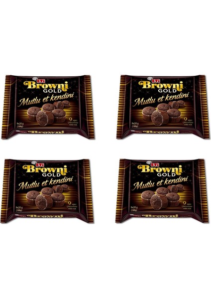 Browni Gold Mini Çikolatalı Kek 180 g x 4 Adet fiyatları