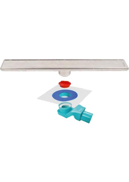 Line 6 Plain 80 cm Izgaralı Krom Duş Kanalı 1156-1038000-01