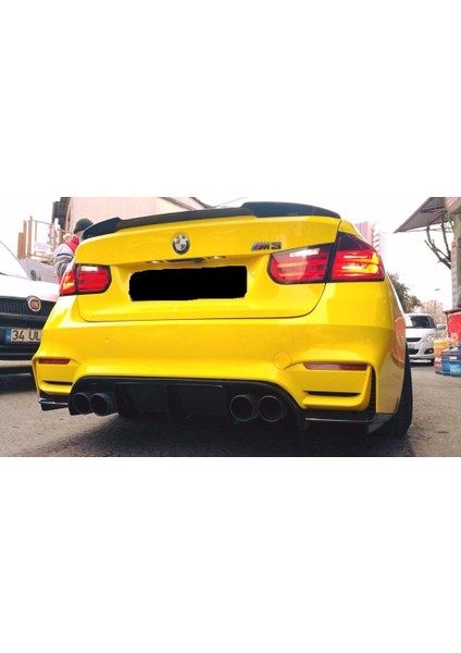 Bmw F30 - F80 M3 2012-2018 Vorsteiner Set 3 Parça Difüzör (Plastik)