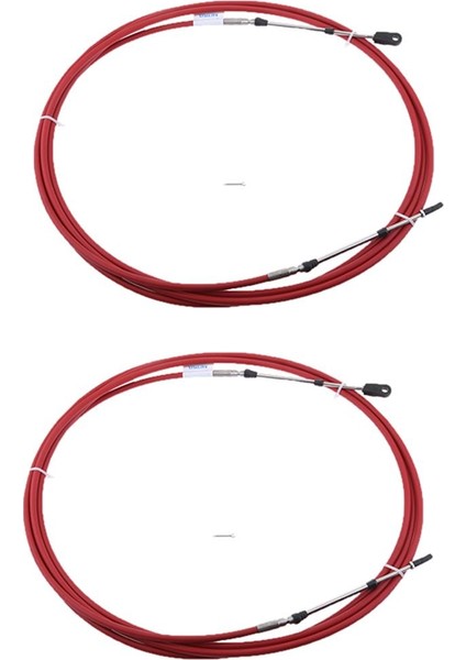 2 Parça Gaz Kelebeği Kablosu Powerboat Kontrol Kolları Için 12FT Gaz Kılıfı (Yurt Dışından)