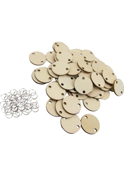 50X Ahşap Yonga Dilim 50 Pcs Montaj Kancası Dıy Craft Scrapbooking Semelleme (Yurt Dışından)