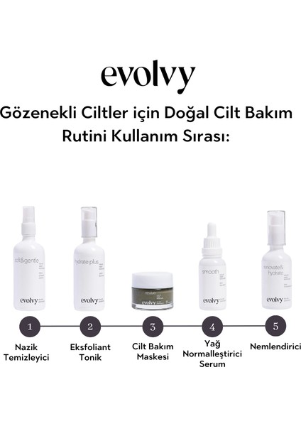 Cosmo Lab Evolvy Genişlemiş Için Doğal Cilt Bakım Rutini