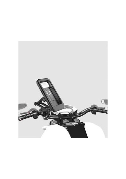 Bisiklet Telefonu Tutucu 6.7 Inç Su Geçirmez Motosiklet Cep Telefonu Gps Tutucu Dağı 360 ° Dönebilen Anti Süper Kararlı Telefon Tutucu (Yurt Dışından)