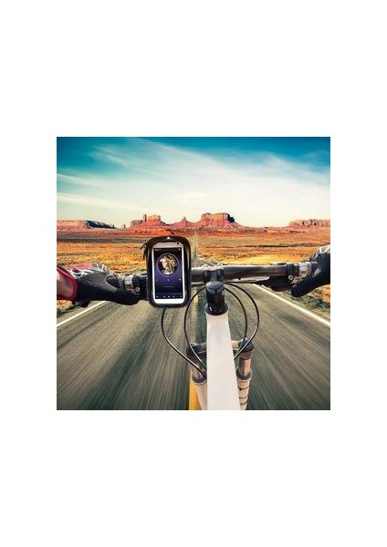 Su Geçirmez Bisiklet Bisiklet Cep Telefonu Tutucu 6.0 Inç Motosiklet Gidon Cep Telefonu Tutucu Standı Çanta iPhone x Xs 8 7 Xiaomi (Yurt Dışından)