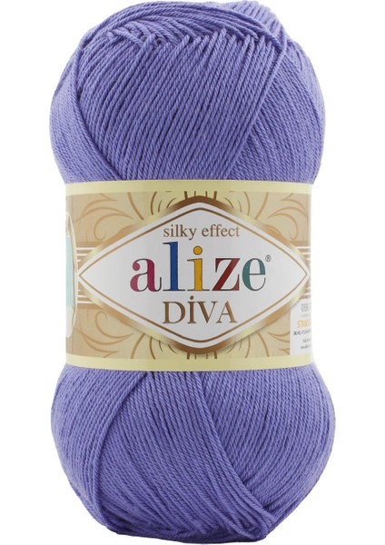 5 Adet Diva Merserize Ince Ip Yazlık Bikini Bustiyer Bluz Örgü Ipi 851 Menekşe