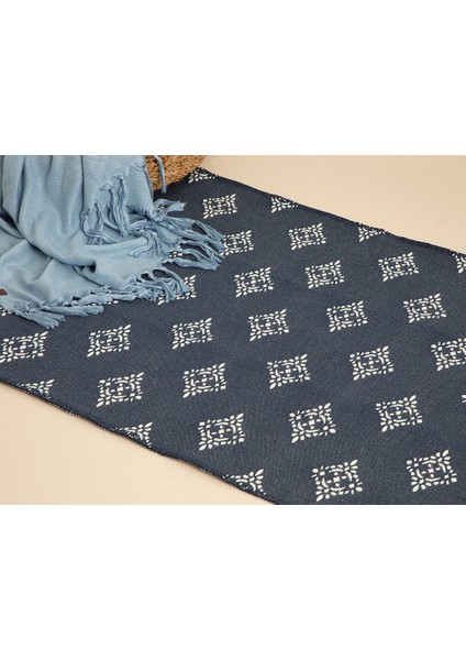Nava Dokuma Kilim 60 x 100 cm Lacivert