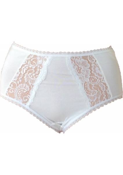 4100 Kadın Modal Dantel Detaylı Yüksek Bel Slip & Külot