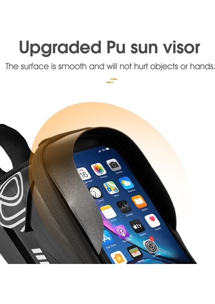 Bisiklet Bisiklet Üst Tüp 2.2l Sert Kabuk Çantası 7.4 Inç Cep Telefonu Koyu Yeşil (Yurt Dışından)
