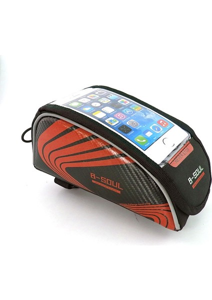 2 Pcs B-Soul Dağ Bisikleti Üst Tüp Torbası Ikili Çanta Dokunmatik Çanta Cep Telefon Çantası (Yurt Dışından)