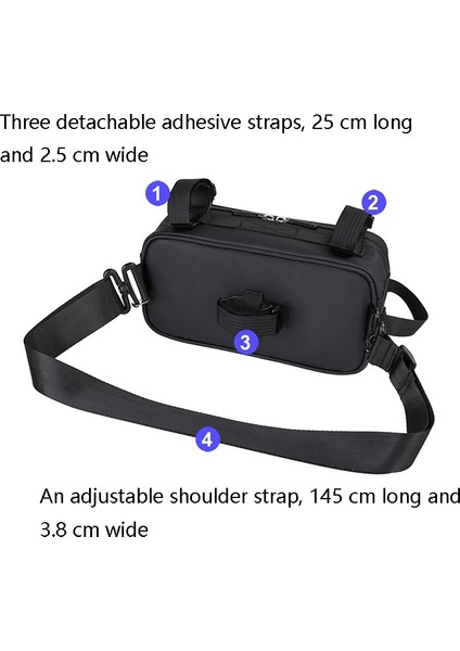 Rhinowalk X21921 2.5l Su Geçirmez Bisiklet Ön Asma Çanta Renk: Su Kurtarıcı Matt Black (Yurt Dışından) modelleri