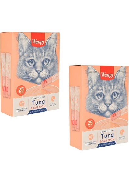 Kedi Ödül Çubuğu Sıvı Ton Balığı ve Somonlu 25 Adet 14 gr (2 Adet)
