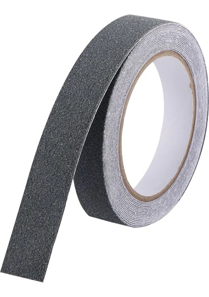 Gri Merdiven ve Zemin Kaydırmaz Kaymaz Bant 25mm x 10mt
