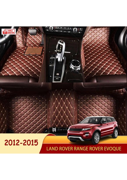 Land Rover Range Rover Evoque 2012-2015 Coupe Uyumlu 5d Havuzlu Suni Deri Oto Paspas