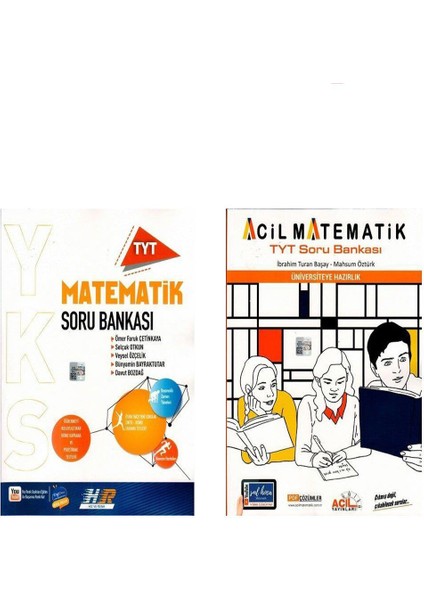 TYT Matematik ve Acil TYT Matematik Soru Bankası 2 Kitap Set