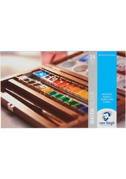 : Tablet Sulu Boya Seti : 24 Renk (Ahşap Kutu) fiyatları