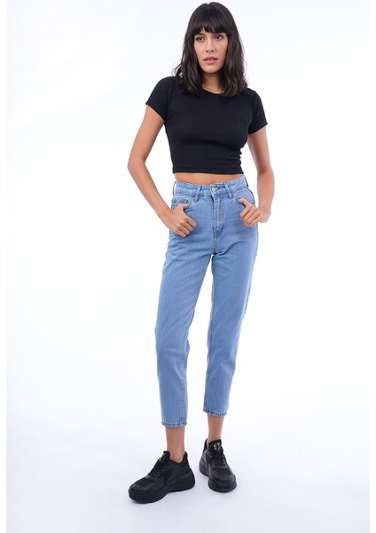 Siyah Sırt Bağcıklı Mini Bluz