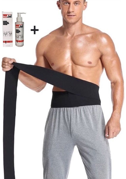 Ince Yaşam Tummy Wrap Bel Inceltici Lastik Erkek ve Inceltici Jel