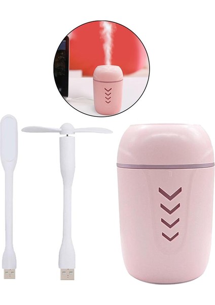 USB Mini Nemlendirici LED Gece Işık Araba Masaüstü Sprey Mist Pembe (Yurt Dışından) fiyatları