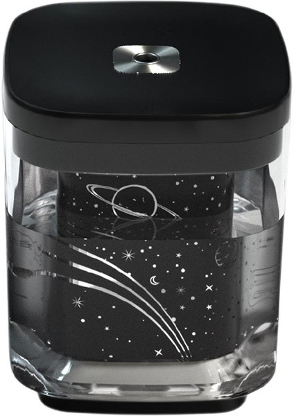 Taşınabilir USB Nemlendirici 7 Renkli LED Gece Işık Bebek Oda Hava Difüzör Sessiz Siyah (Yurt Dışından)
