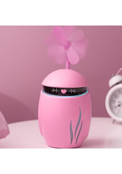 350ML Taşınabilir Nemlendirici USB LED 7 Renkli Hafif Ev Mist Spreyer Mini Fan Kırmızı (Yurt Dışından) fiyatları