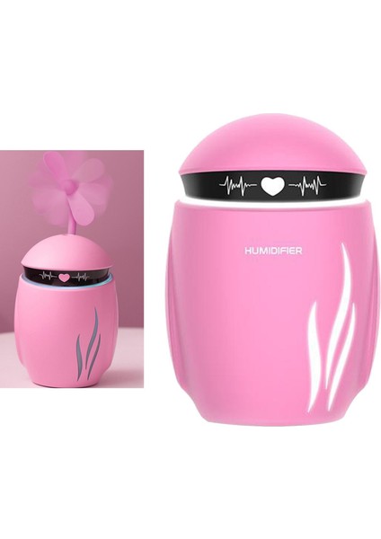 350ML Taşınabilir Nemlendirici USB LED 7 Renkli Hafif Ev Mist Spreyer Mini Fan Kırmızı (Yurt Dışından) indirimleri