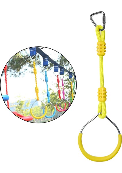Açık Yüzükler Salıncak Spor Çocuk Spor Çocuklar Çocuk Egzersiz Jimnastik Yüzük Sarı (Yurt Dışından)