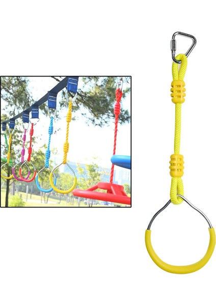 Açık Yüzükler Salıncak Spor Çocuk Spor Çocuklar Çocuk Egzersiz Jimnastik Yüzük Sarı (Yurt Dışından)