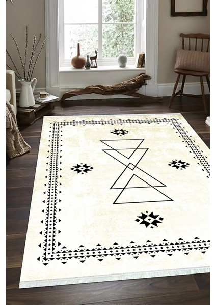 Dijital Baskılı Kaymaz Taban Yıkanabilir Modern Salon Halısı Mutfak Halısı ve Yolluk NH-SD-1033