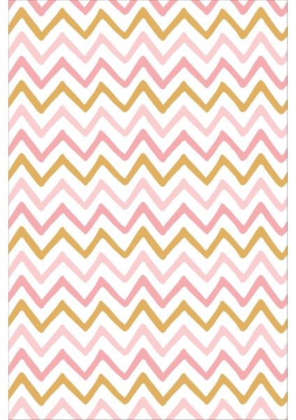 Dijital Baskılı Kaymaz Tabanlı Yıkanabilir Zikzak Desenli Çocuk Odası Halısı NHÇ-HP-597 fiyatları