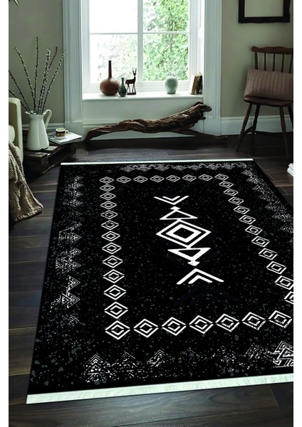 Dijital Baskılı Kaymaz Taban Yıkanabilir Modern Salon Halısı Mutfak Halısı ve Yolluk NH-SD-1045