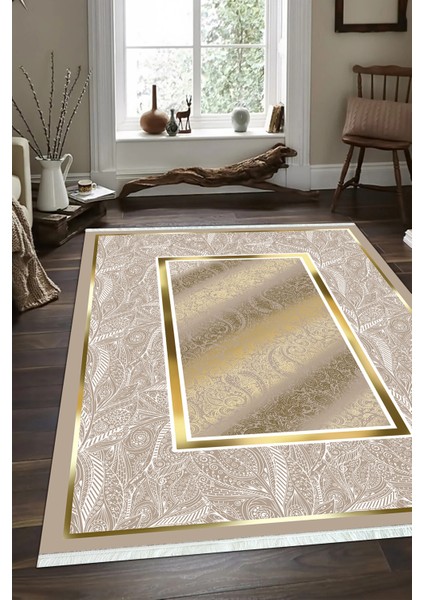 Dijital Baskılı Kaymaz Taban Yıkanabilir Modern Salon Halısı Mutfak Halısı ve Yolluk NH-SD-378
