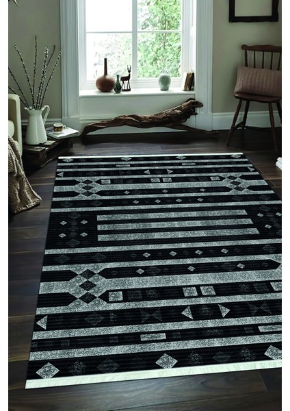 Dijital Baskılı Kaymaz Taban Yıkanabilir Modern Salon Halısı Mutfak Halısı ve Yolluk NH-SD-1117