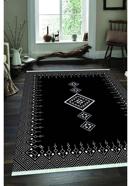 Dijital Baskılı Kaymaz Taban Yıkanabilir Modern Salon Halısı Mutfak Halısı ve Yolluk NH-SD-1108
