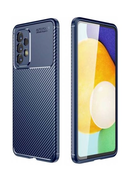 Samsung Galaxy A53 Kılıf Silikon Negro Karbon Desen Kamera Korumalı