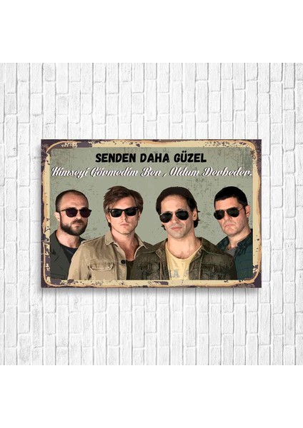 Duman Retro Ahşap Poster