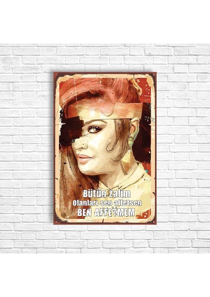 Bergen Retro Ahşap Poster