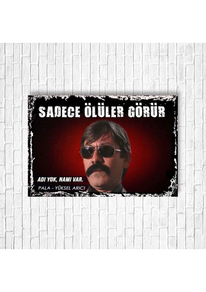 Pala Kurtlar Vadisi Retro Ahşap Poster