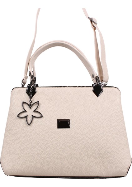 VP1372 Bej Suni Deri Bayan Çapraz El ve Omuz Çantası