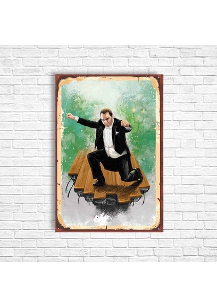 Atatürk Retro Ahşap Poster