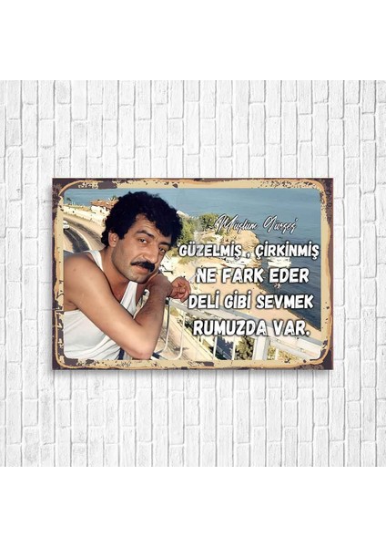 Müslüm Gürses Retro Ahşap Poster