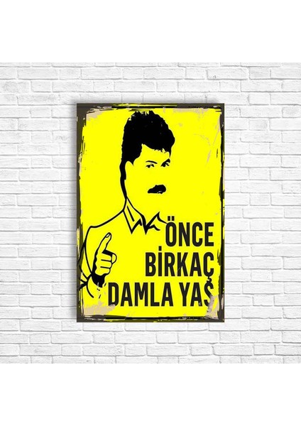 Cengiz Kurtoğlu Retro Ahşap Poster