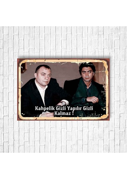 Kurtlar Vadisi Retro Ahşap Poster