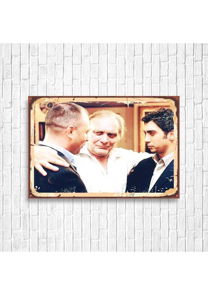 Laz Ziya Kurtlar Vadisi Retro Ahşap Poster